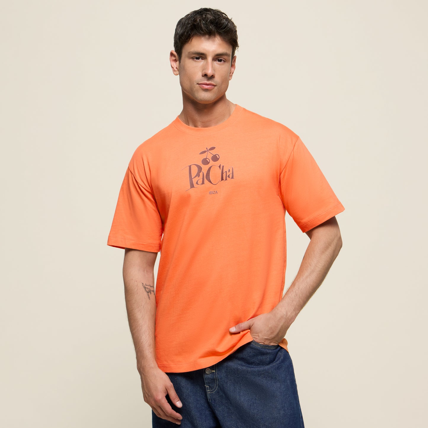T-SHIRT HANDS ORANGE