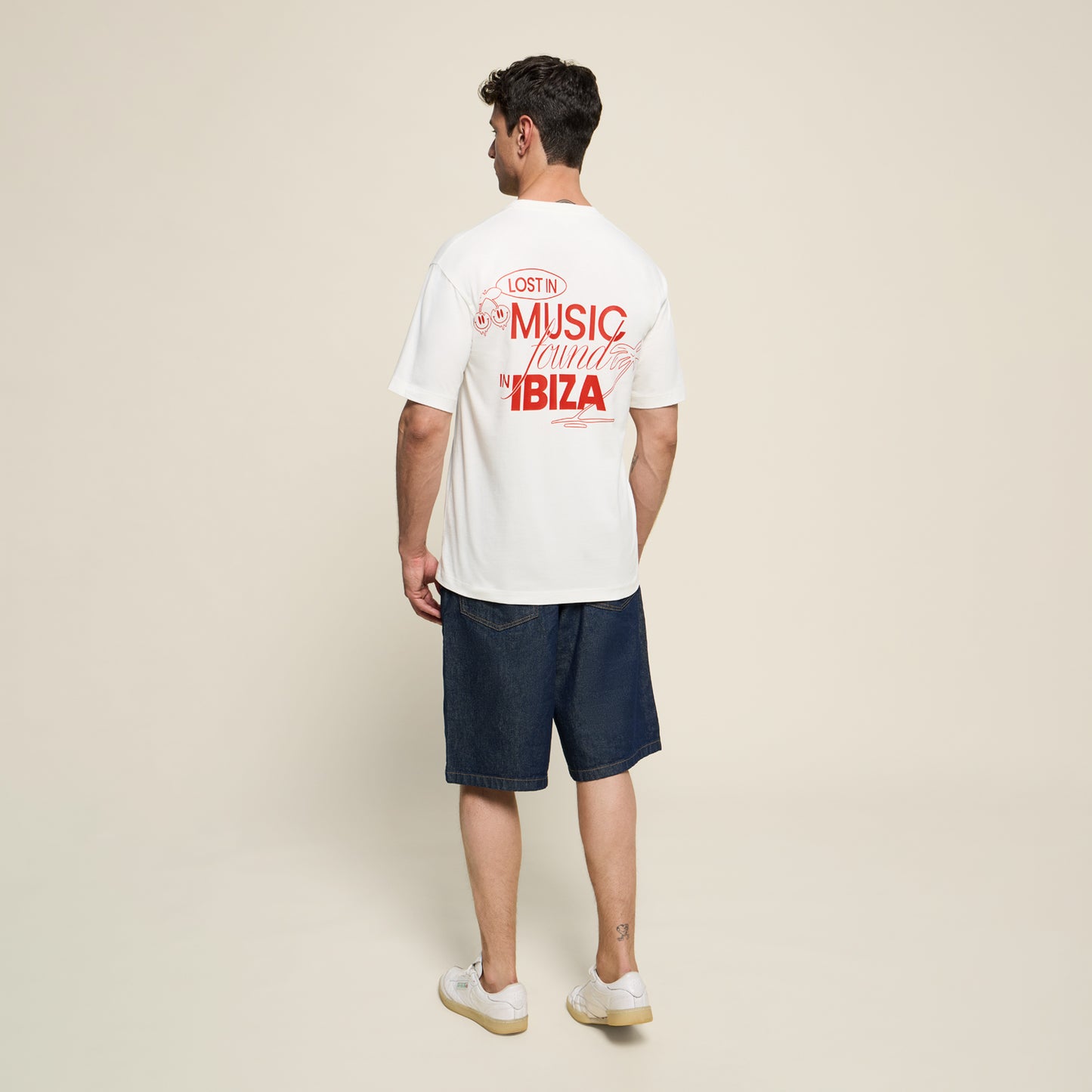 T-SHIRT LOST IN MUSIC WHITE