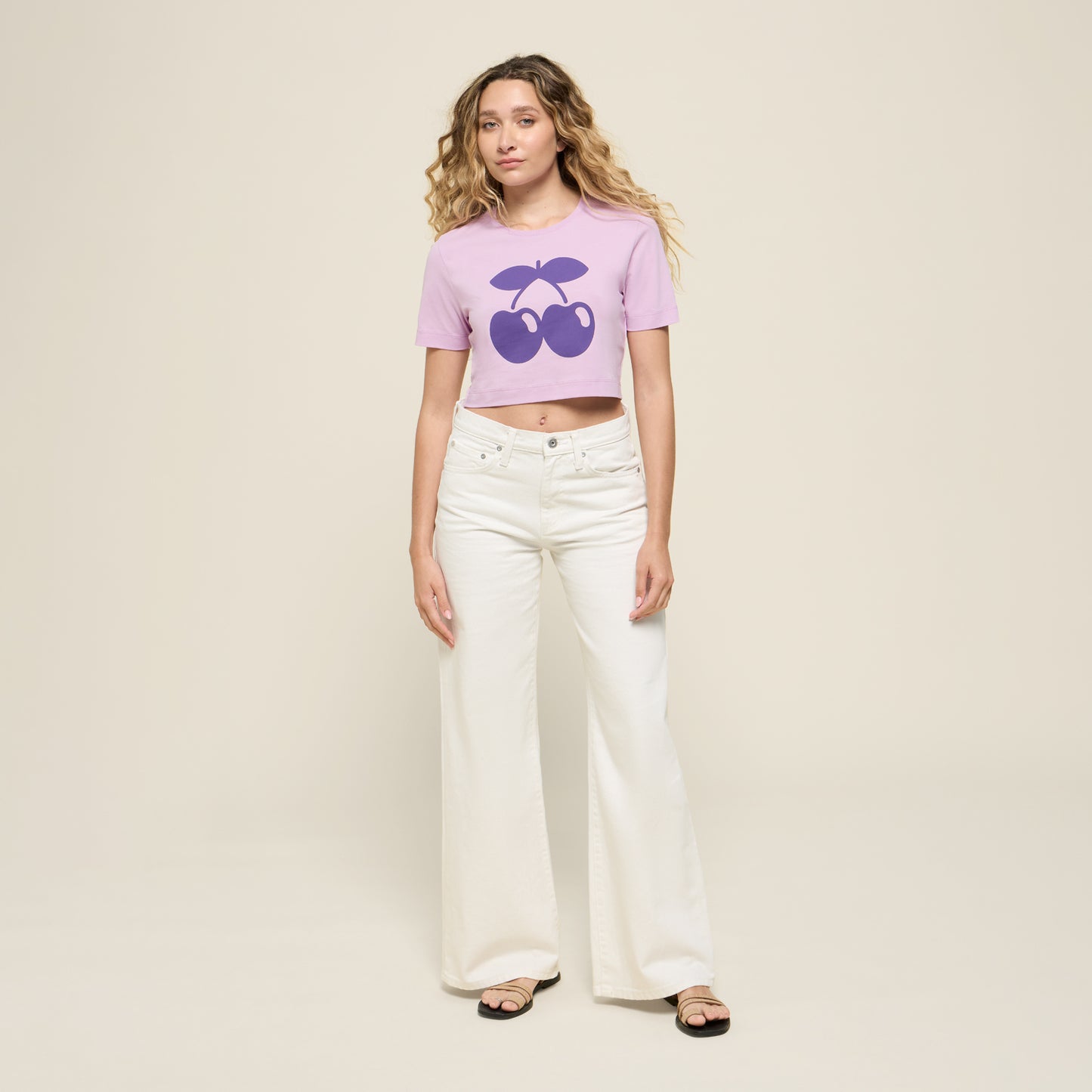 T-SHIRT CROP BASIC PURPLE