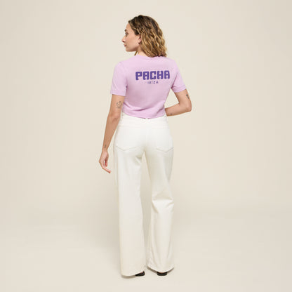 T-SHIRT CROP BASIC PURPLE
