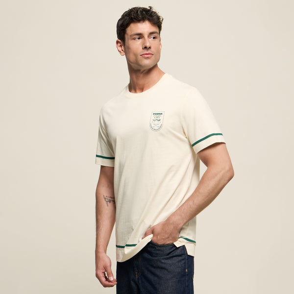 T-SHIRT TENNIS ECRU