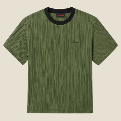 T-SHIRT PLEATTED GREEN