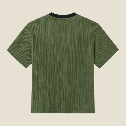 T-SHIRT PLEATTED GREEN