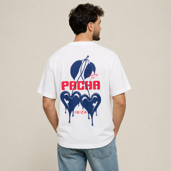 T-SHIRT WILD HEART WHITE-BLUE
