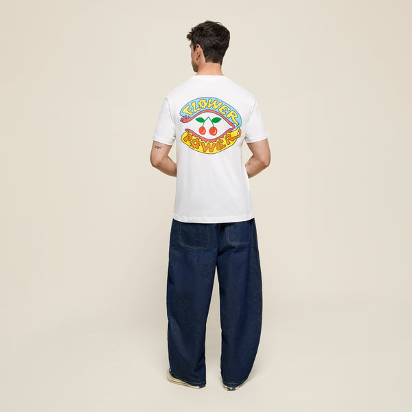 T-SHIRT FLOWER POWER WHITE