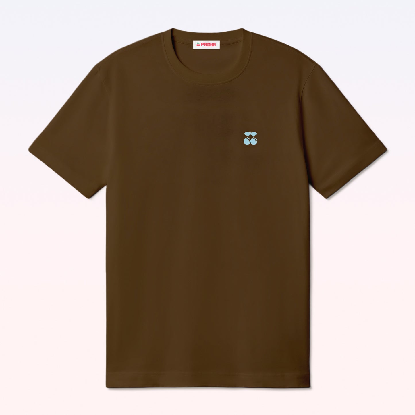 GENDERLESS T-SHIRT BASIC POCKET BROWN