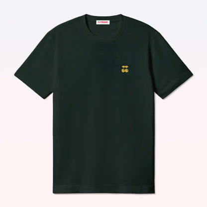GENDERLESS T-SHIRT BASIC POCKET DARK GREEN