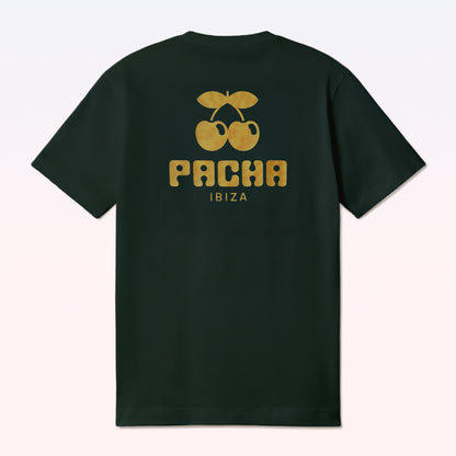 GENDERLESS T-SHIRT BASIC POCKET DARK GREEN