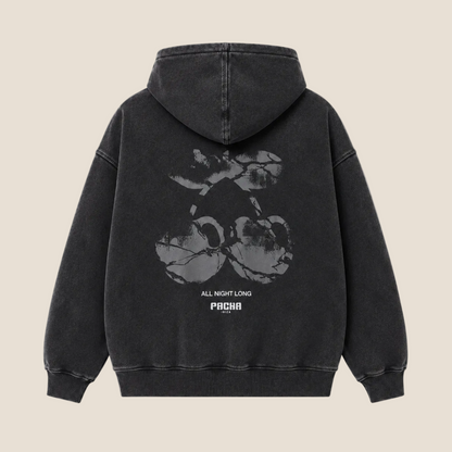 HOODIE BROKEN CHERRY CHARCOAL