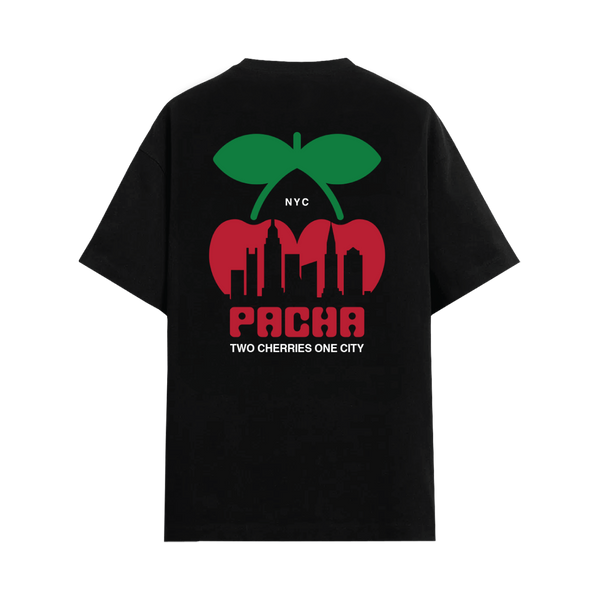 T-SHIRT PACHA SKYLINE NYC BLACK