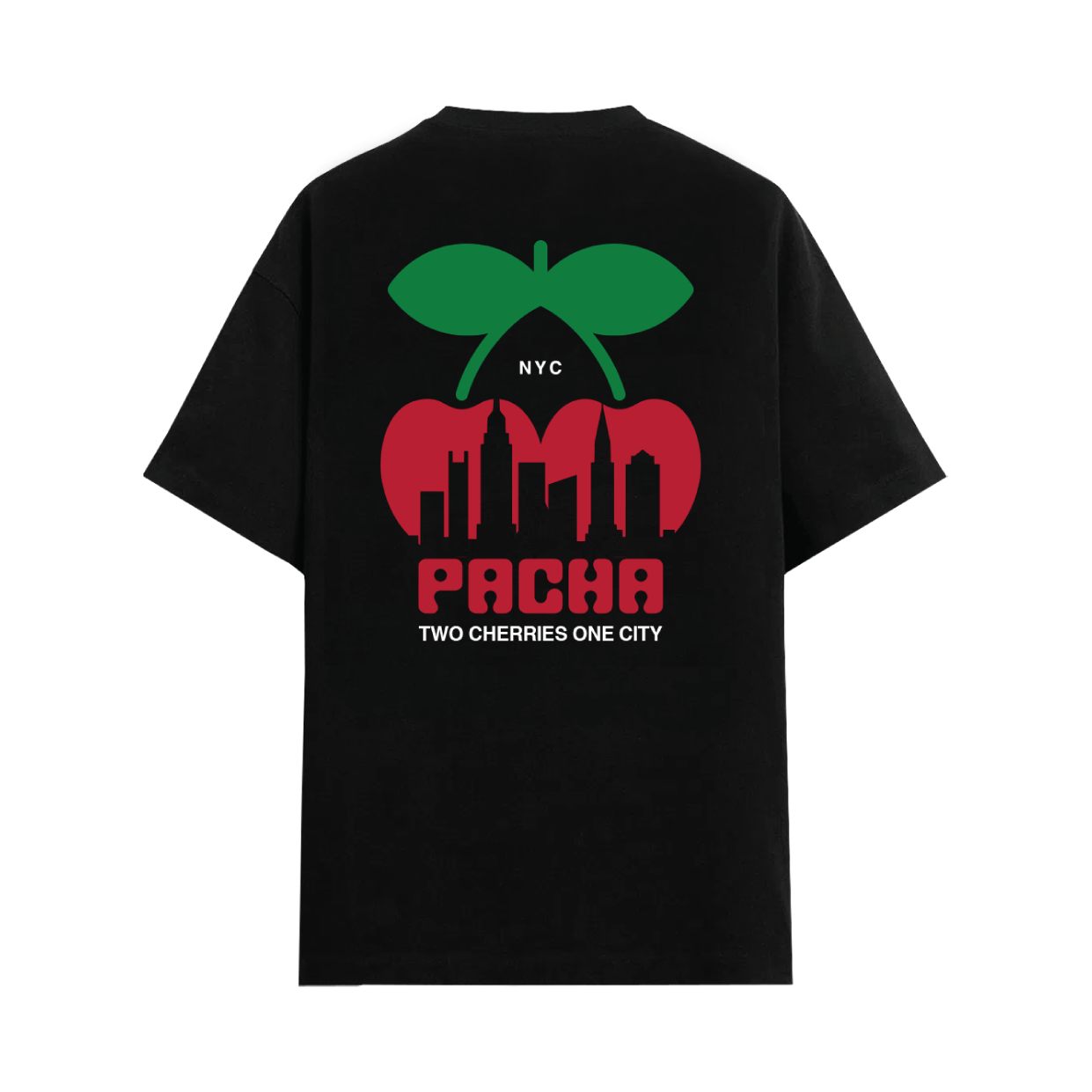 T-SHIRT PACHA SKYLINE NYC BLACK