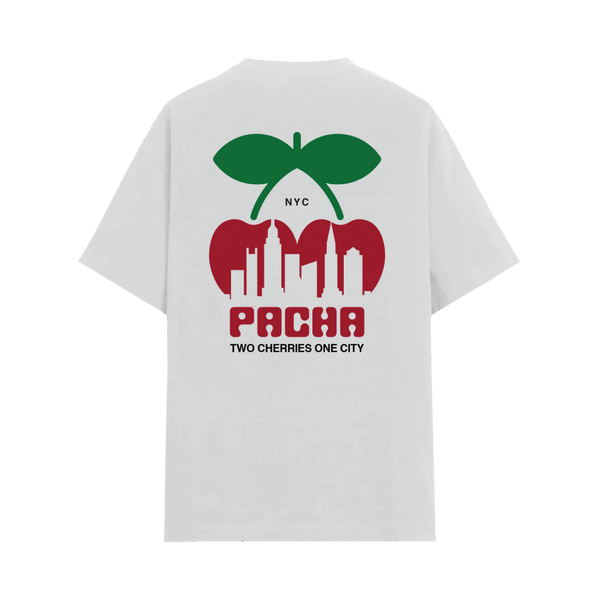 T-SHIRT PACHA SKYLINE NYC WHITE