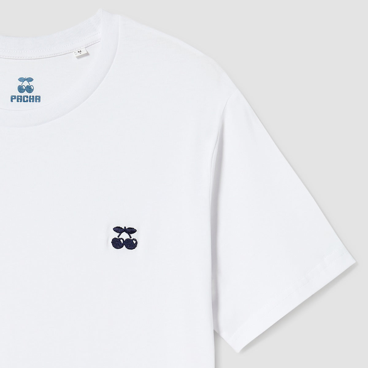 T-shirt unisex con ciliegie ricamate