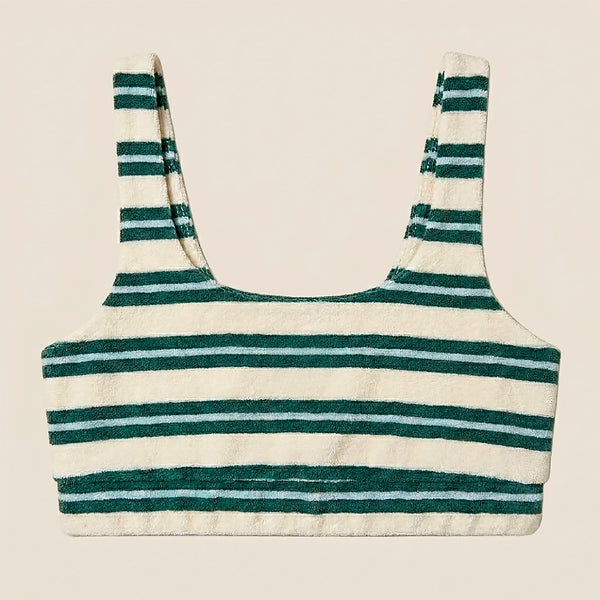 CROP TOP STRIPES GREEN - second image