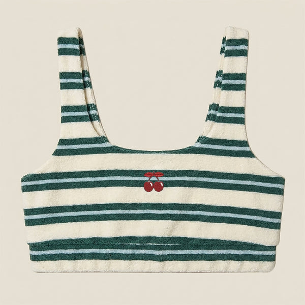 CROP TOP STRIPES GREEN